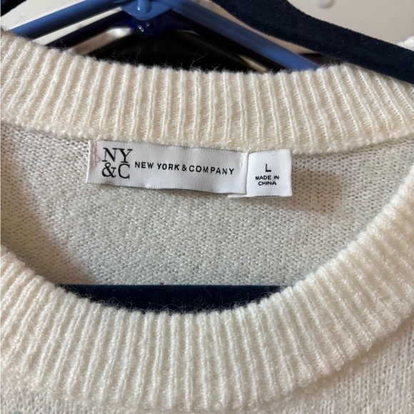 Sequin Embellished Winter White Sweater - Picture 2 of 5